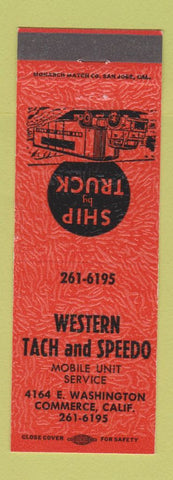 Matchbook Cover - Western Tach and Speedo Commerce CA