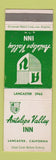 Matchbook Cover - Antelope Valley Inn Lancaster CA