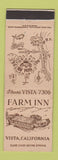 Matchbook Cover - Farm Inn Vista CA