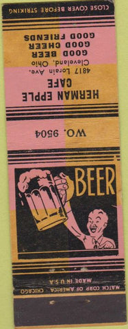 Matchbook Cover - Herman Epple Cafe Cleveland OH