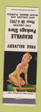 Matchbook Cover - Deauville Package Liquor Miami Beach FL WEAR pinup