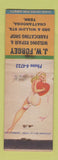 Matchbook Cover - JW Forgey Welding Repair Chattanooga TN WEAR pinup