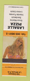 Matchbook Cover - Lasalle Pizza La Salle QC pinup