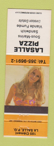 Matchbook Cover - Lasalle Pizza La Salle QC pinup