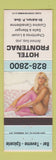 Matchbook Cover - Hotel Frontenac St Adrien QC pinup