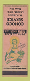 Matchbook Cover - Conoco oil gas Lander WY pinup