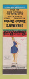 Matchbook Cover - Sherman's Sinclair oil gas Parma OH WEAR pinup