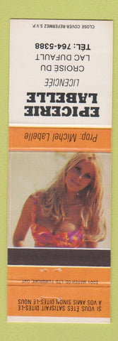 Matchbook Cover - Epicerie Labelle Lac Dufault QC pinup