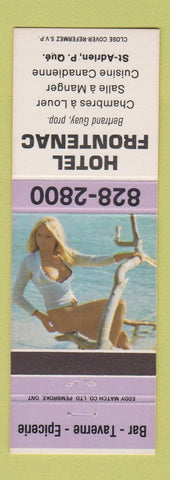 Matchbook Cover - Hotel Frontenac St Adrien QC pinup