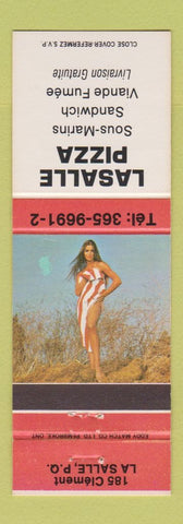 Matchbook Cover - Lasalle Pizza La Salle QC pinup