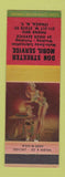 Matchbook Cover - Don Streeter Mobil oil gas Ithaca NY pinup
