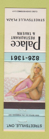 Matchbook Cover - Palace Restuarant Tavern Streetsville ON pinup