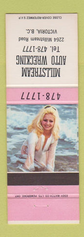 Matchbook Cover - Millstream Auto Wrecking Victoria BC pinup