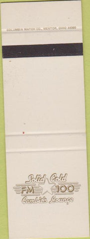 Matchbook Cover - FM 100 Solid Gold Cambit Lounge