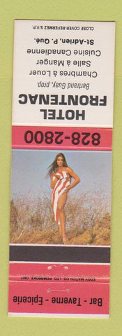 Matchbook Cover - Hotel Frontenac St Adrien QC pinup