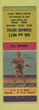 Matchbook Cover - Dar and Milt's Standard oil gas Grand Ledge MI WEAR pinup
