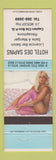 Matchbook Cover - Hotel Des Sapins Caplan Cte Bon QC pinup