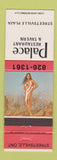 Matchbook Cover - Palace Restuarant Tavern Streetsville ON pinup
