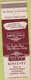 Matchbook Cover - Kloblentz Shoes Stacy Adams