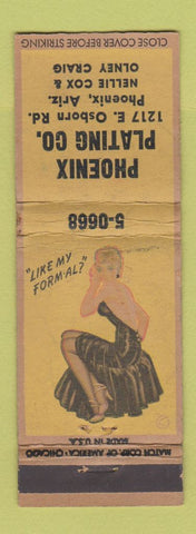 Matchbook Cover - Phoenix Plating AZ WORN pinup