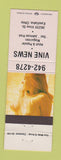 Matchbook Cover - Vine News Porn Magazines Eastlake OH pinup