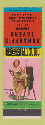 Matchbook Cover - Scharff's Tavern Brecksville OH WEAR pinup