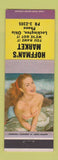 Matchbook Cover - Hoffman's Market Lockington OH pinup