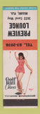 Matchbook Cover - Preview Lounge Miami FL WEAR pinup