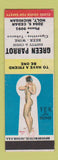 Matchbook Cover - Green Parrot Holt MI pinup