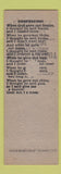 Matchbook Cover - Green Parrot Holt MI pinup