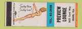 Matchbook Cover - Preview Lounge Miami FL WEAR pinup