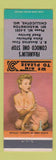 Matchbook Cover - Franklin's Conoco oil gas Chillicothe MO pinup