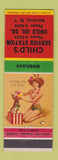 Matchbook Cover - Child's Service oil gas Norwich NY Mobil pinup