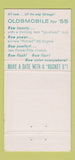 Matchbook Cover - 1955 Oldsmobile Kent County Motors Dover DE 30 Strike