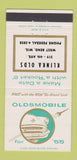 Matchbook Cover - 1955 Oldsmobile Klinka West Bend WI 30 Strike