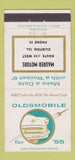 Matchbook Cover - 1955 Oldsmobile Maurer Motors Clinton IL 30 Strike