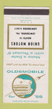 Matchbook Cover - 1955 Oldsmobile Union Motors Lewisburg PA 30 Strike