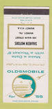 Matchbook Cover - 1955 Oldsmobile Shaheen Motors Muncy PA 30 Strike