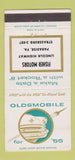 Matchbook Cover - 1955 Oldsmobile Fisher Motors Paradise PA 30 Strike