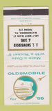 Matchbook Cover - 1955 Oldsmobile JS Snowberger Waynesboro PA 30 Strike