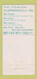 Matchbook Cover - 1955 Oldsmobile JS Snowberger Waynesboro PA 30 Strike