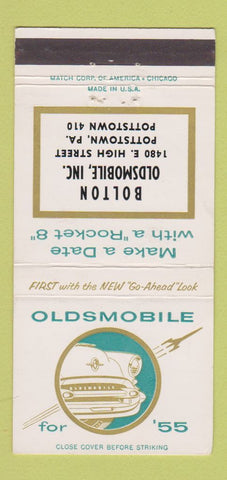 Matchbook Cover - 1955 Oldsmobile Bolton Pottstown PA 30 Strike