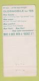 Matchbook Cover - 1955 Oldsmobile Bolton Pottstown PA 30 Strike