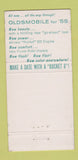 Matchbook Cover - 1955 Oldsmobile WE Kerr Smethport PA 30 Strike