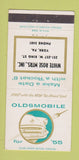 Matchbook Cover - 1955 Oldsmobile White Rose Motors York PA 30 Strike