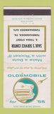 Matchbook Cover - 1955 Oldsmobile Saul's Service Center Tunkhannock PA 30 Strike