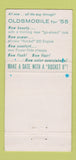 Matchbook Cover - 1955 Oldsmobile Saul's Service Center Tunkhannock PA 30 Strike