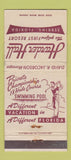 Matchbook Cover - Harden Hall Golf Sebring FL WEAR 30 Strike