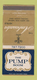 Matchbook Cover - Ambassador Hotels Chicago IL Pump Room 30 Strike