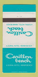 Matchbook Cover - Carillon Beach Hotel Miami Beach FL 30 Strike